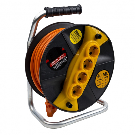Iluminat & electrice - Prelungitor pe rola cu tambur 40M 3X2.5