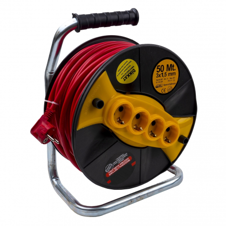 Iluminat & electrice - Prelungitor pe rola cu tambur 50M 3X1.5