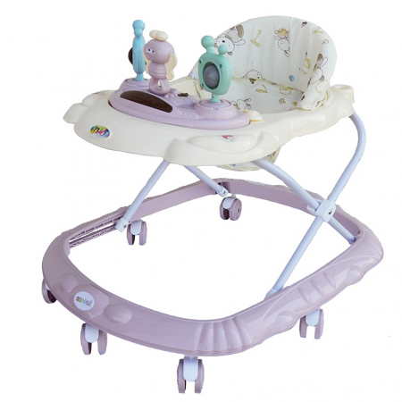 Premergator pentru copii, cu jucarii, zornaitoare, albinuta, roz [0]