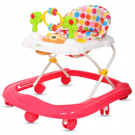 Premergator pliabil pentru copii cu jucarii zornaitoare si lumini, rosu [0]