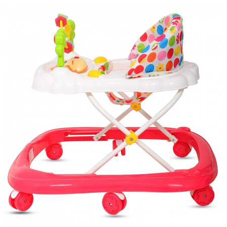 Premergator pliabil pentru copii cu jucarii zornaitoare si lumini, rosu [2]