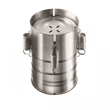 Pentru Casa si Camping - Presa din inox Flippy, pentru preparat sunca presata, cu capac, dimensiune reglabila in 3 trepte, 15 x 15 x 18 cm, argintiu