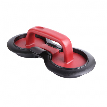 Pentru Casa si Camping - Presa dubla pentru hamburgeri 2 in 1, forma si presa, cu maner, material ABS, 20x10 cm, 140 g, negru