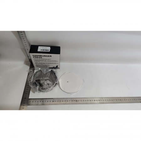 Presa manuala pentru burgeri Flippy, material ABS si aluminiu, forma si presa, usor de curatat si folosit, 11.7 x 8.5 cm, gri [8]