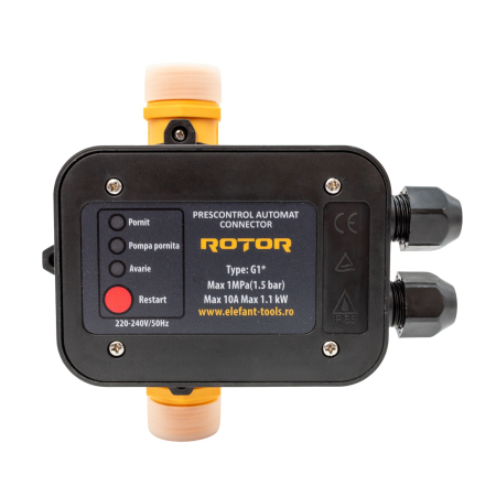 Hidrofoare - Prescontrol automat pentru pompa de apa G1" ROTOR RWPC-1, 1100W,1.5 bar