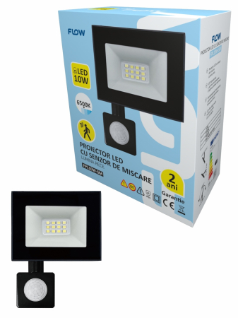 Import - Proiector LED cu senzor de miscare 50W 6500K lumina rece FLOW FPL50W-SM