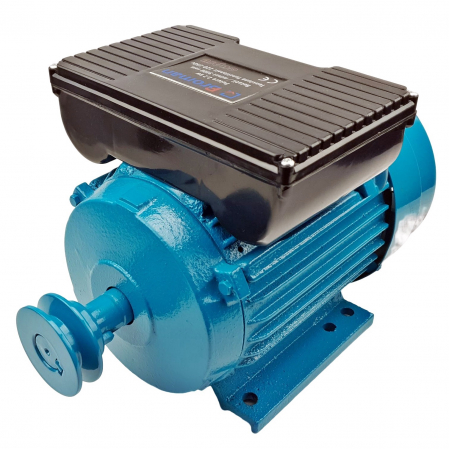 Motoare electrice - * Promo * Motor electric monofazat Broman, 2200 W, 3000 rpm, 2 condensatori, corp fonta