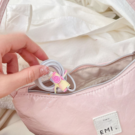 Protectie cablu USB, din silicon, model 1, multicolor [2]