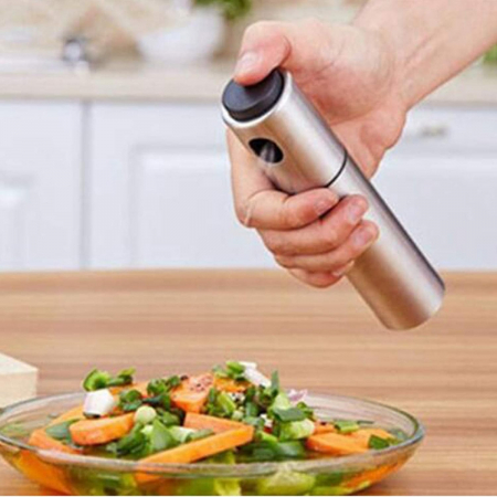 Pulverizator ulei Flippy, spray, material otel inoxidabil, manual, 100 ml, 17.7 x 4 cm, argintiu [5]