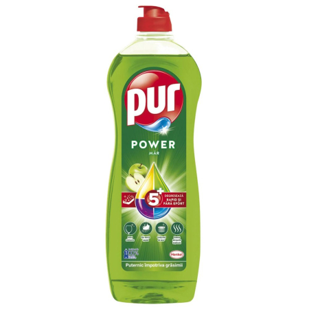 Sub 99 Lei - Pur Detergent Vase Lichid 750 ml Apple