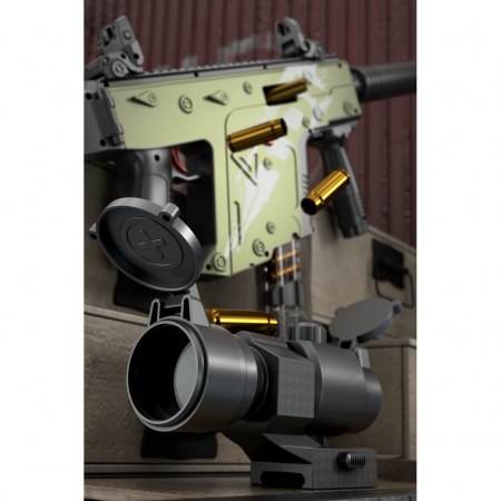 Pusca de Jucarie Cameleon Ultrarealista, Flippy, cu Luneta, 20 de Proiectile din Spuma Moale, 10 Cartuse, 80 cm, 8 ani+, Verde [5]