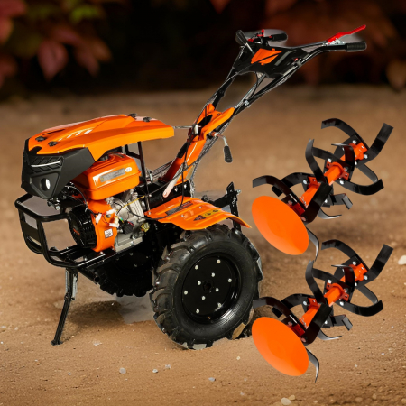 Motocultoare - *OFERTA PROMO* Motocultor Detoolz15CP 420CC, benzina, 4T, 3 viteze, adancime de lucru 10 cm, latime de lucru pornire manuala, cu roti