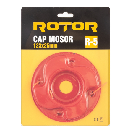 Piese și consumabile pentru motocoase și trimmere - R-5 Cap mosor 123x75 mm cu fir 2.4 mm x 2 m ROTOR