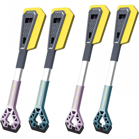 Racleta Auto pentru Zapada cu Doua Capete, Flippy, Universala, Deszapezire Masina, cu Maner, Ergonomica, Detasabila, pentru Geamuri si Caroserie, Usor de Utilizat, 61x12.5 cm, Mov [9]