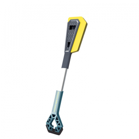 Pentru Casa si Camping - Racleta Auto pentru Zapada cu Doua Capete, Flippy, Universala, Deszapezire Masina, cu Maner, Ergonomica, Detasabila, pentru Geamuri si Caroserie, Usor de Utilizat, 61x12.5 cm, Albastru