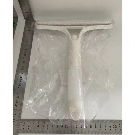 Racleta de Curatare 3 in 1, Flippy, Multifunctional, Pentru Casa si Masina, Pulverizator de Spray, Racleta din Silicon si Burete, 21.5 x 25.7 cm, Alb [1]