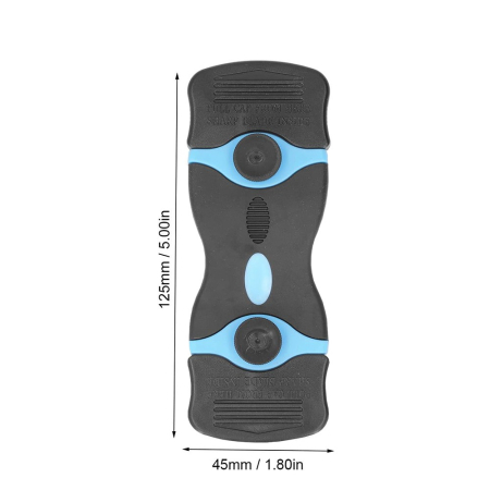 Racleta Multifunctionala pentru Curatare Sticla si Ceramica, Flippy, Design Ergonomic, Maner Anti-alunecare, Include 20 de Lame de Schimb, 12,5 x 4,5 cm, Albastru [3]