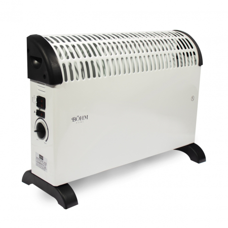 Pentru Casa si Camping - Radiator electric cu ventilator turbo BL01S BoHM, 2000 W, Timer pana la 24 h, Suprafata de incalzire 20-25 m²