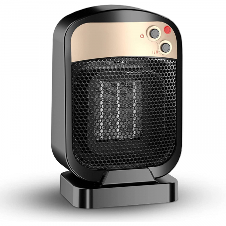 Pentru Casa si Camping - Radiator electric vertical mic Flippy, incalzitor cu 3 trepte de putere , 1800w, negru