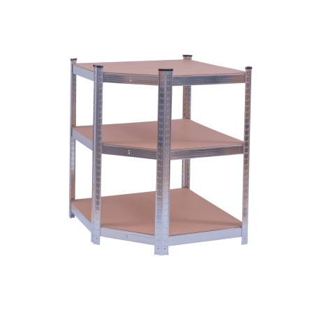 Raft de colt galvanizat 70x45x180 cm pentru depozitare ROTOR [3]