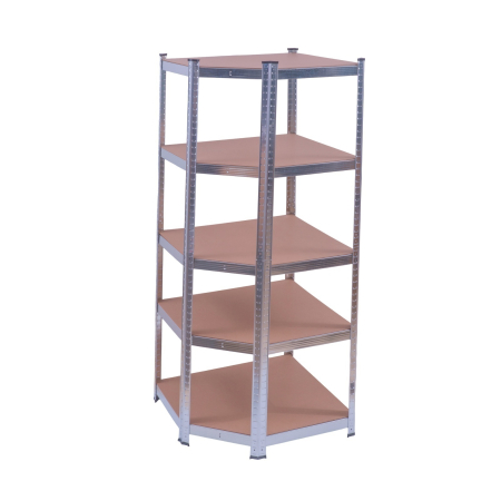 Raft de colt galvanizat 70x45x180 cm pentru depozitare ROTOR [1]