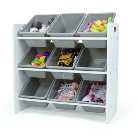 Raft depozitare jucarii cu 9 cosuri incluse, U-grow, 60 x 30 x 60 cm [3]