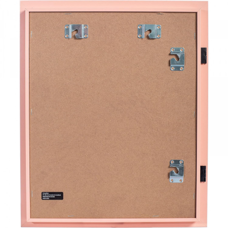 Rama Foto Flippy, cu Magnet, din Lemn, cu Spatiu Pentru Depozitare, Pentru Desene si Picturi A4, Sticla Securizata, Rama MDF, 21x30 cm, Roz [6]