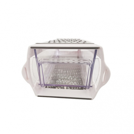 Razatoare de bucatarie cu cutie colectoare Flippy, doua tipuri de lame, carcasa inox si ABS, design practic, alb [5]