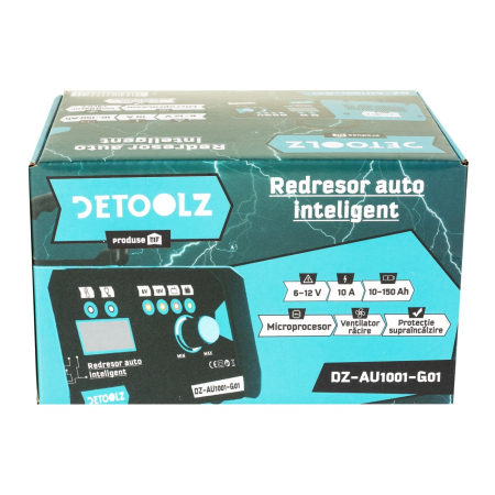 Redresor auto Detoolz, 120W 6V-12V 10A 10-150Ah CM [6]
