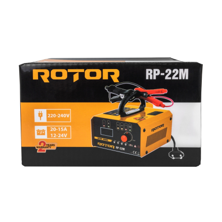 Redresor auto ROTOR RP-22M, 220-240 V, 12/24 V, 20/15 A, pentru baterii pana la 400 Ah [4]
