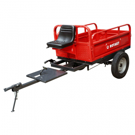 Remorca motocultor Rotakt REM600, capacitate maxim 500 kg, basculabila [2]