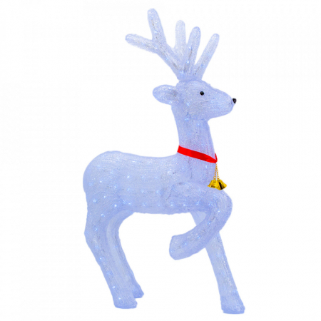 Decoratiune luminoasa de exterior Ren, 176 Led-uri albe, dimensiunea produsului: 90cm, transformator IP44 cu 8 functii lumini, HB-121 [0]