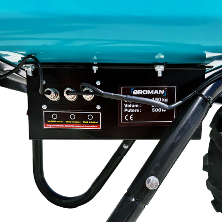 Roaba electrica Broman UNO 24V, 500 W, 6 Ah, 150 kg [3]