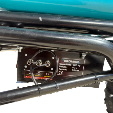 Roaba electrica Broman TRE, 2 in 1, cuva basculabila, 500 W, 6 Ah, 150 kg [7]