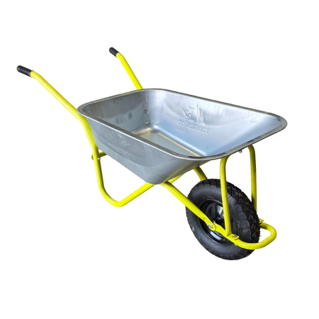Roabe & accesorii - Roaba metalica 85 litri MESTERINO TOOLS MT-WB5009, din otel galvanizat, capacitate de incarcare 150kg, cu roata pneumatica 4.00-8