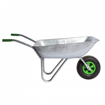 Roaba metalica Micul Fermier 80L cuva otel zincat G01 [2]