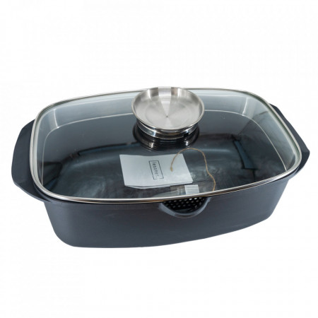 Roaster deptunghiular, dimensiune 32 cm, capac din sticla, capacitate 5.6L, cod 55873 [1]