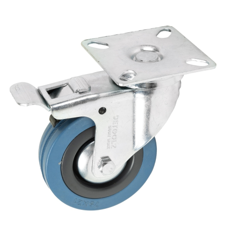 Vehicule si Accesorii - Roata pivotanta Detoolz, cauciuc+PP 75x21mm CF G01