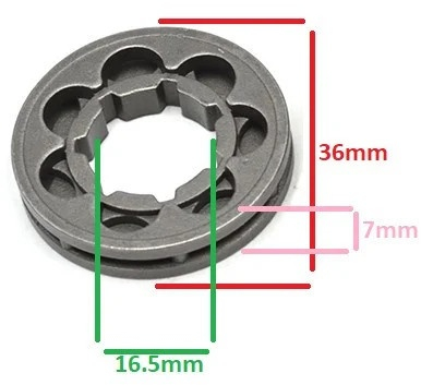 Piese pentru drujbe și fierăstraie electrice - Rotita motrica 3/8-7 (MINI) PICCOLO MS, Elefant