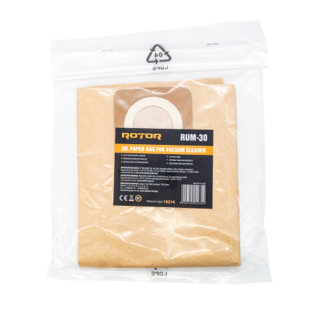 Casă și camping - Sac hartie 30 L pentru aspirator ROTOR RUM-30