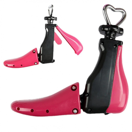 San/Calapod Pro Reglabil, Flippy, Alungire si Largire 4 Directii, Marime 35-42, Pantofi, Ghete, Adidasi, Arc, 22 x 20.5 x 7 cm, Roz / Negru [0]