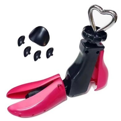 San/Calapod Pro Reglabil, Flippy, Alungire si Largire 4 Directii, Marime 40-47, Pantofi, Ghete, Adidasi, Arc, 22 x 21.5 x 7 cm, Roz / Negru [1]