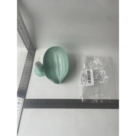 Savoniera Flippy, cu scurgere, pentru sapun, cu ventuza, material ABS, 13 x 8.5 x 10.5 cm, albastru [7]