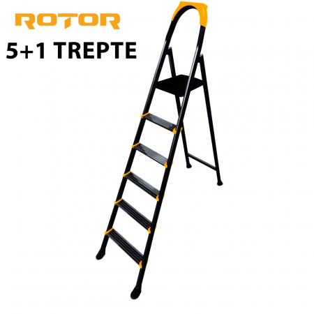 Pentru Casa si Camping - BF-Scara Metalica Pliabila 5+1 Trepte ROTOR