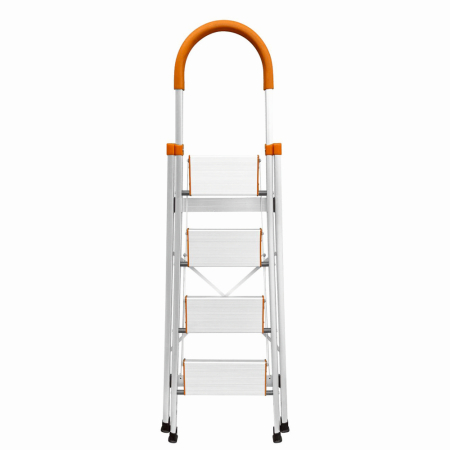Pentru Casa si Camping - Scara pliabila din aluminiu tip D MESTERINO TOOLS JL-301-4T, 1.1 metri, 4 trepte, 3.5 kg