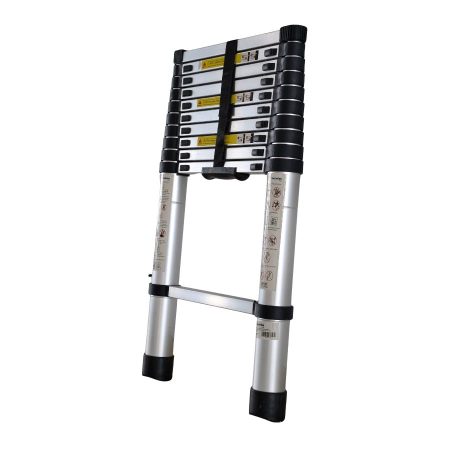 Pentru Casa si Camping - Scara telescopica din aluminiu MESTERINO TOOLS, MTJL-101-3.2, 3.2 metri, 11 trepte, greutate maxima suportata 150 kg