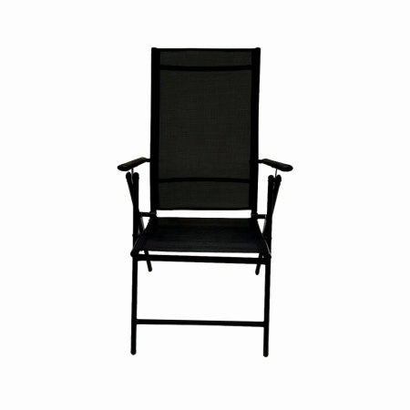 Mobilier gradina - Scaun pliabil terasa/gradina KLUGMEISTER KJF252, 56 x 69 x 103 cm, culoare gri inchis