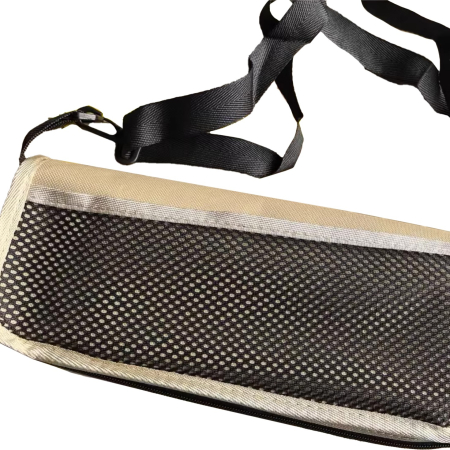 Scaun Taburet Pliabil pentru Camping, Flippy, pentru Adulti, Scaun Portabil, Pescuit, din Panza Oxford si Cadru Metalic, Mic 26 x 24 x 24 cm, Bej [3]