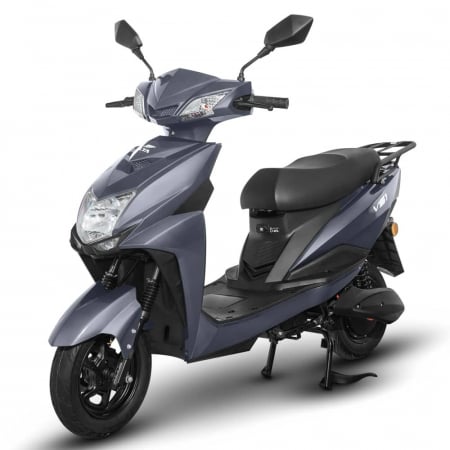 Fără permis - Scuter Electric 1500W, Voltarom VS1 Fara permis, 60V, 20Ah, viteza maxima 25 Km pe ora, Gri, Autonomie 74Km