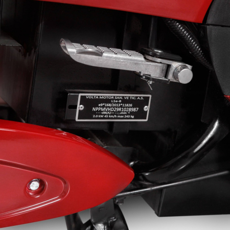 Scuter Electric, 2000W, Fara Permis, Voltarom S2, autonomie pana la 60 km, Visiniu [10]